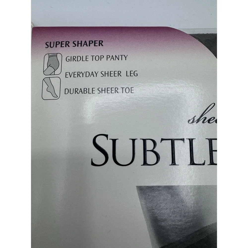 Vintage JCPenney Pantyhose Subtle Shapers Queen Short Taupe Women's 2 Pack NOS